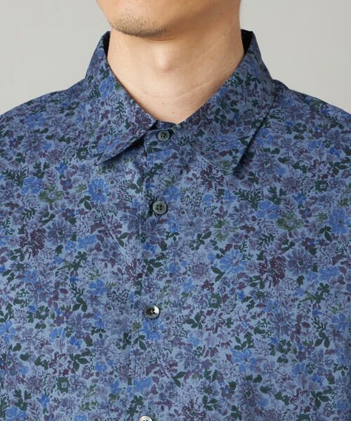 COMME CA MEN / コムサ・メン シャツ・ブラウス | かすれ花柄プリント 半袖シャツ | 詳細14