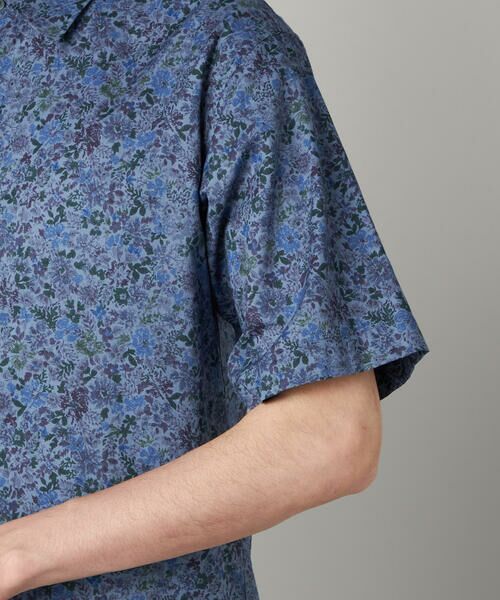 COMME CA MEN / コムサ・メン シャツ・ブラウス | かすれ花柄プリント 半袖シャツ | 詳細15