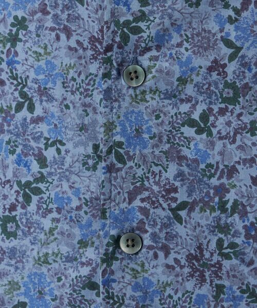 COMME CA MEN / コムサ・メン シャツ・ブラウス | かすれ花柄プリント 半袖シャツ | 詳細17