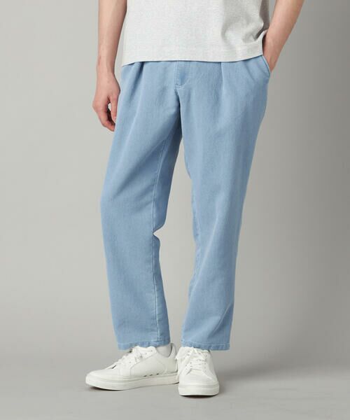 COMME CA MEN / コムサ・メン その他パンツ | メッシュデニム インタックイージーパンツ | 詳細20