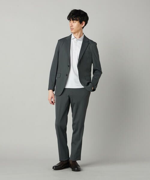 COMME CA MEN / コムサ・メン ポロシャツ | 【抗菌防臭加工】市松ジャカードジャージー ポロシャツ | 詳細1