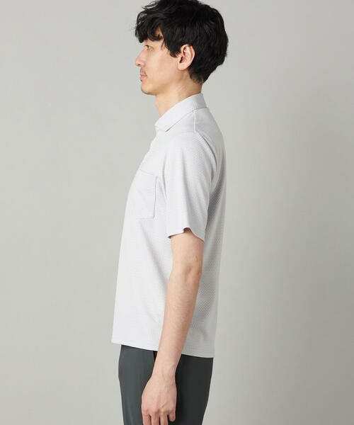 COMME CA MEN / コムサ・メン ポロシャツ | 【抗菌防臭加工】市松ジャカードジャージー ポロシャツ | 詳細10