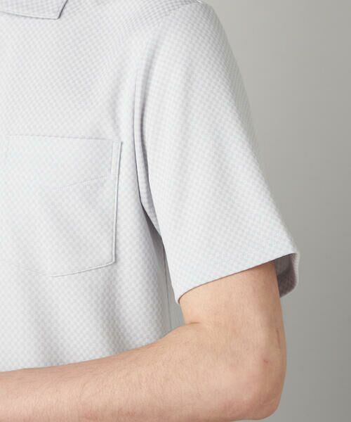 COMME CA MEN / コムサ・メン ポロシャツ | 【抗菌防臭加工】市松ジャカードジャージー ポロシャツ | 詳細14