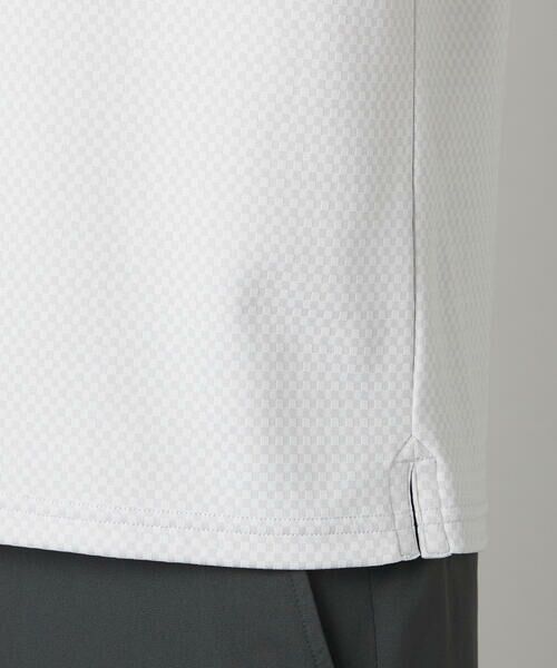 COMME CA MEN / コムサ・メン ポロシャツ | 【抗菌防臭加工】市松ジャカードジャージー ポロシャツ | 詳細15
