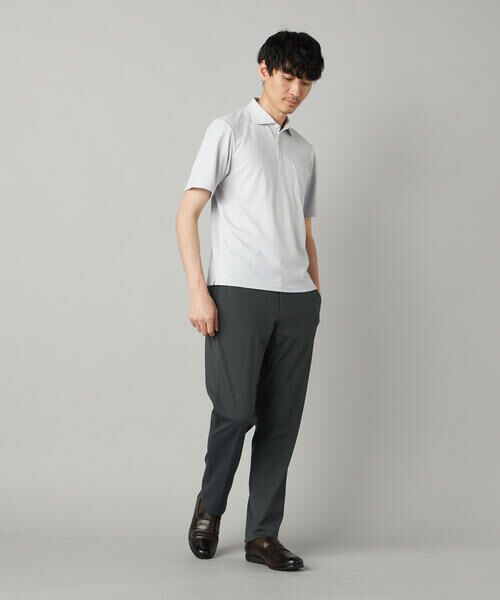 COMME CA MEN / コムサ・メン ポロシャツ | 【抗菌防臭加工】市松ジャカードジャージー ポロシャツ | 詳細4