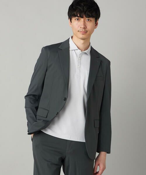 COMME CA MEN / コムサ・メン ポロシャツ | 【抗菌防臭加工】市松ジャカードジャージー ポロシャツ | 詳細6