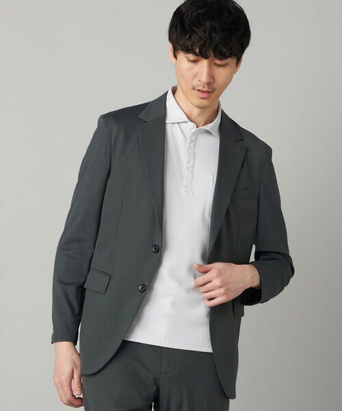 COMME CA MEN / コムサ・メン ポロシャツ | 【抗菌防臭加工】市松ジャカードジャージー ポロシャツ | 詳細7