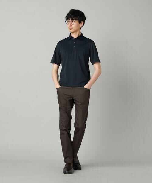 COMME CA MEN / コムサ・メン ポロシャツ | 【抗菌防臭加工】市松ジャカードジャージー ポロシャツ | 詳細17