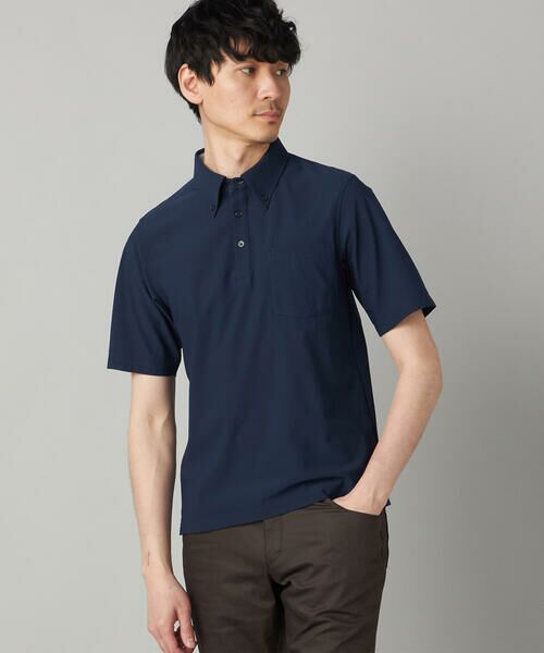 COMME CA MEN / コムサ・メン ポロシャツ | FLEX DRY(R) ポロシャツ(ネイビー)