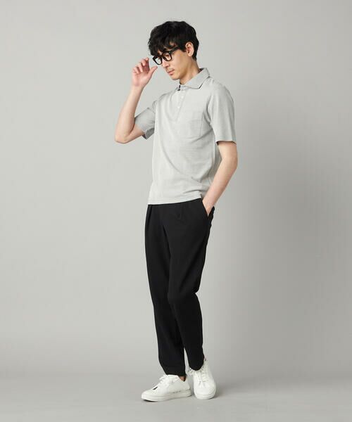 COMME CA MEN / コムサ・メン ポロシャツ | 衿裏チェック使い カッタウェイポロシャツ | 詳細2