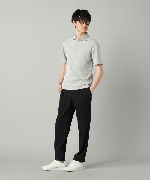 COMME CA MEN / コムサ・メン ポロシャツ | 衿裏チェック使い カッタウェイポロシャツ | 詳細3