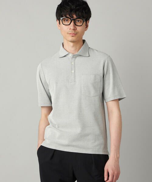 COMME CA MEN / コムサ・メン ポロシャツ | 衿裏チェック使い カッタウェイポロシャツ | 詳細5
