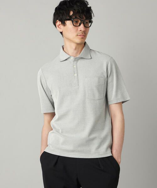 COMME CA MEN / コムサ・メン ポロシャツ | 衿裏チェック使い カッタウェイポロシャツ | 詳細6