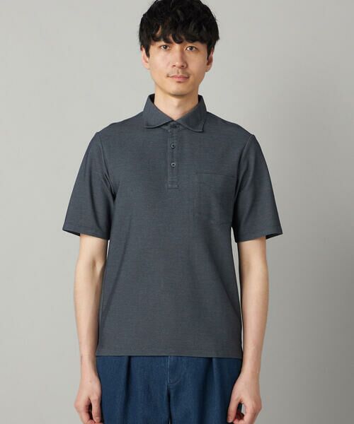 COMME CA MEN / コムサ・メン ポロシャツ | 衿裏チェック使い カッタウェイポロシャツ | 詳細12