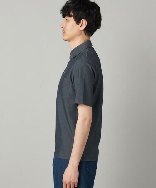 COMME CA MEN / コムサ・メン ポロシャツ | 衿裏チェック使い カッタウェイポロシャツ | 詳細13
