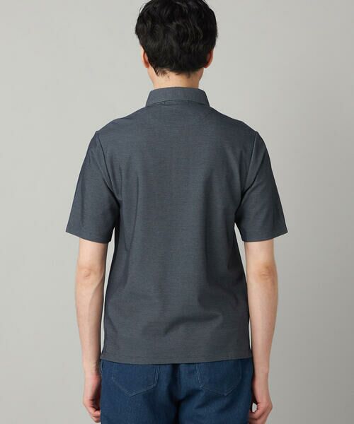 COMME CA MEN / コムサ・メン ポロシャツ | 衿裏チェック使い カッタウェイポロシャツ | 詳細14