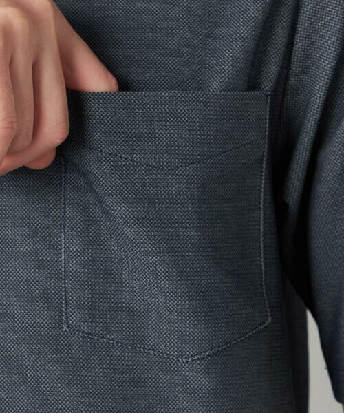 COMME CA MEN / コムサ・メン ポロシャツ | 衿裏チェック使い カッタウェイポロシャツ | 詳細16