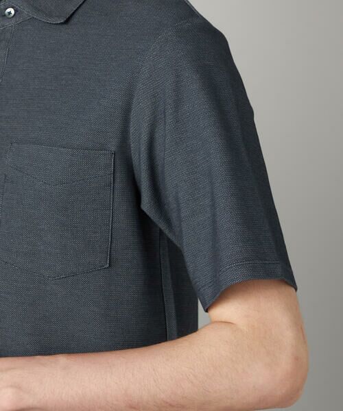 COMME CA MEN / コムサ・メン ポロシャツ | 衿裏チェック使い カッタウェイポロシャツ | 詳細17