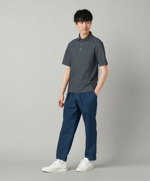 COMME CA MEN / コムサ・メン ポロシャツ | 衿裏チェック使い カッタウェイポロシャツ | 詳細8