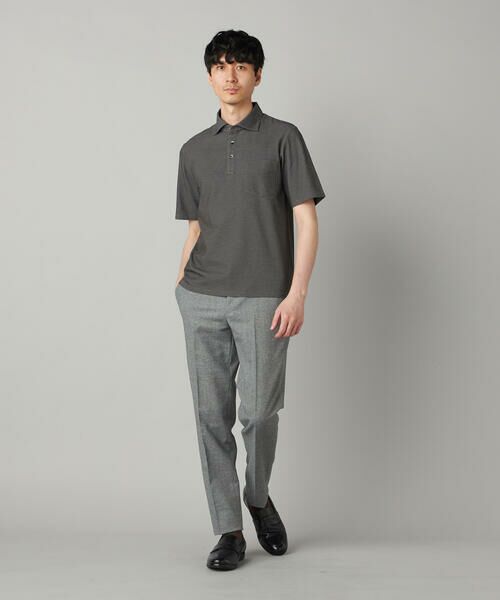 COMME CA MEN / コムサ・メン ポロシャツ | 衿裏チェック使い カッタウェイポロシャツ | 詳細21