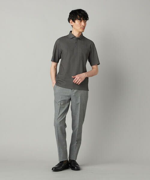 COMME CA MEN / コムサ・メン ポロシャツ | 衿裏チェック使い カッタウェイポロシャツ | 詳細22