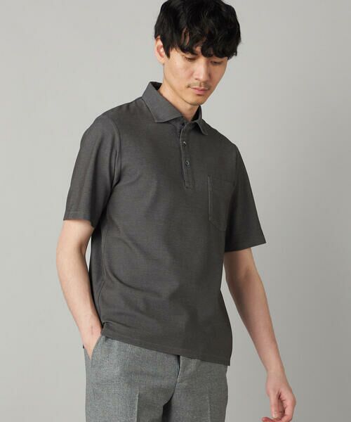 COMME CA MEN / コムサ・メン ポロシャツ | 衿裏チェック使い カッタウェイポロシャツ | 詳細26