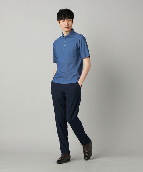 COMME CA MEN / コムサ・メン ポロシャツ | 衿裏チェック使い カッタウェイポロシャツ | 詳細28