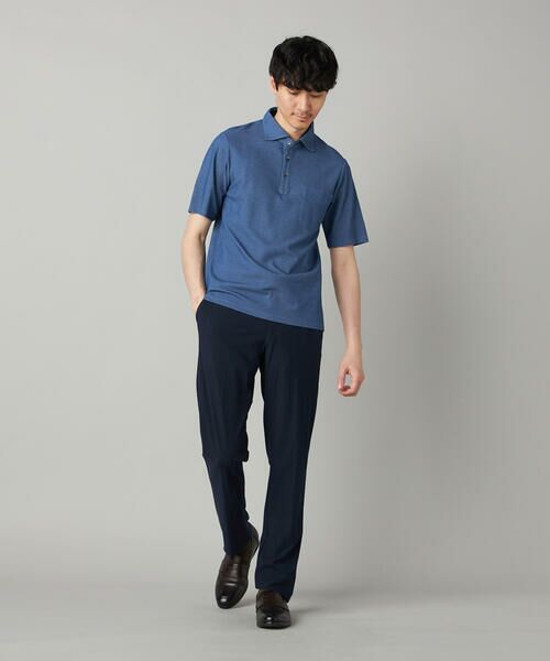 COMME CA MEN / コムサ・メン ポロシャツ | 衿裏チェック使い カッタウェイポロシャツ | 詳細29