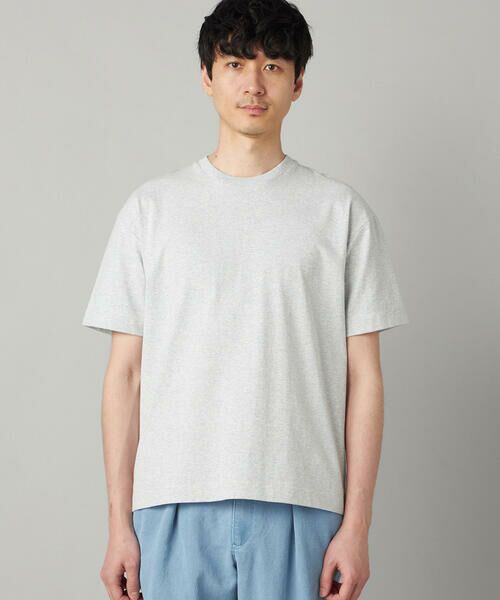 COMME CA MEN / コムサ・メン Tシャツ | メランジミジンボーダー Tシャツ | 詳細6