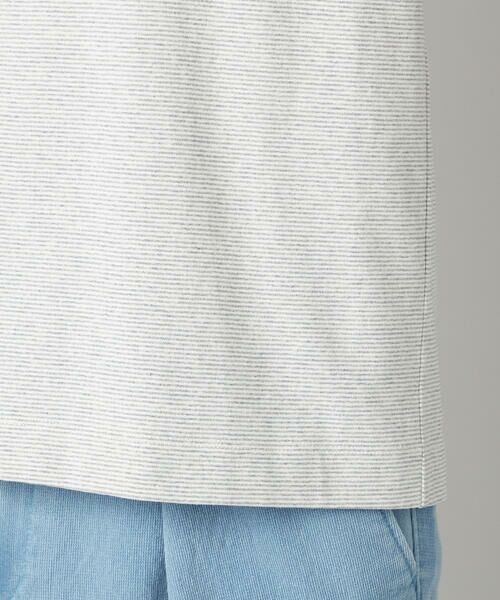 COMME CA MEN / コムサ・メン Tシャツ | メランジミジンボーダー Tシャツ | 詳細11