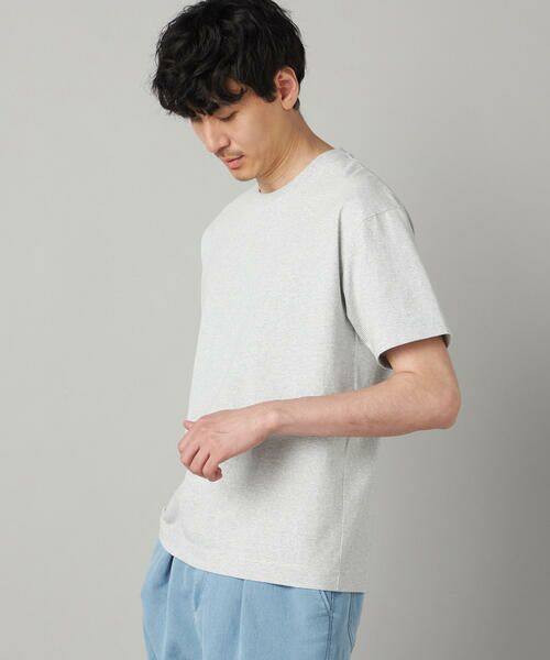 COMME CA MEN / コムサ・メン Tシャツ | メランジミジンボーダー Tシャツ | 詳細4