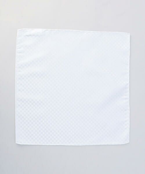 COMME CA MEN / コムサ・メン その他小物 | 市松フォーマル ポケットチーフ（ホワイト）