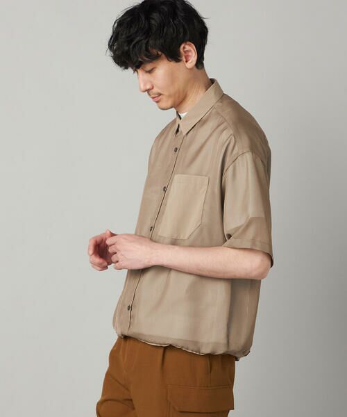 COMME CA MEN / コムサ・メン シャツ・ブラウス | シアー シャツ | 詳細12