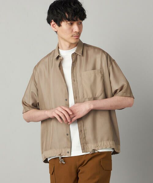 COMME CA MEN / コムサ・メン シャツ・ブラウス | シアー シャツ（キャメル）