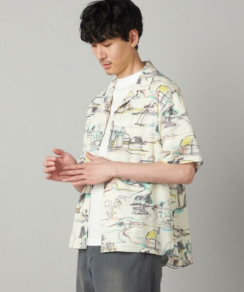 COMME CA MEN / コムサ・メン シャツ・ブラウス | ベルガモプリント 半袖シャツ | 詳細4