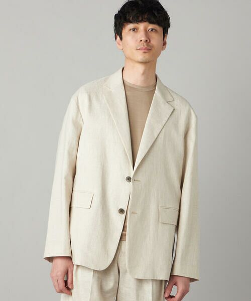 COMME CA MEN / コムサ・メン テーラードジャケット | 【セットアップ対応】ハイブリッドリネン リラックスジャケット | 詳細4