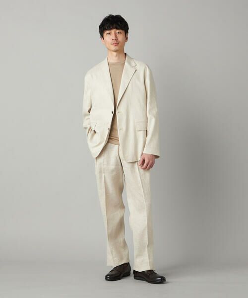 COMME CA MEN / コムサ・メン その他パンツ | 【セットアップ対応】ハイブリッドリネン 2タックパンツ | 詳細1