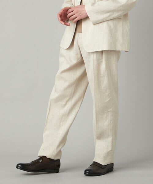 COMME CA MEN / コムサ・メン その他パンツ | 【セットアップ対応】ハイブリッドリネン 2タックパンツ | 詳細3