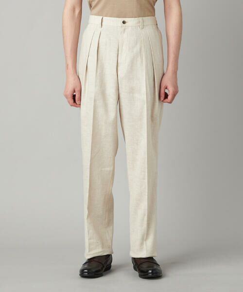 COMME CA MEN / コムサ・メン その他パンツ | 【セットアップ対応】ハイブリッドリネン 2タックパンツ | 詳細4
