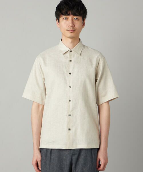 COMME CA MEN / コムサ・メン シャツ・ブラウス | ハイブリッドリネン 半袖レギュラーカラーシャツ | 詳細4