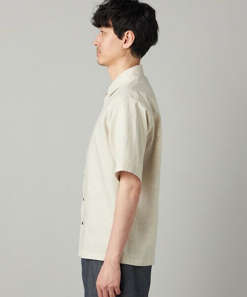 COMME CA MEN / コムサ・メン シャツ・ブラウス | ハイブリッドリネン 半袖レギュラーカラーシャツ | 詳細5
