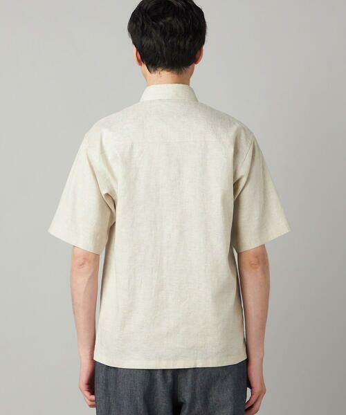 COMME CA MEN / コムサ・メン シャツ・ブラウス | ハイブリッドリネン 半袖レギュラーカラーシャツ | 詳細6