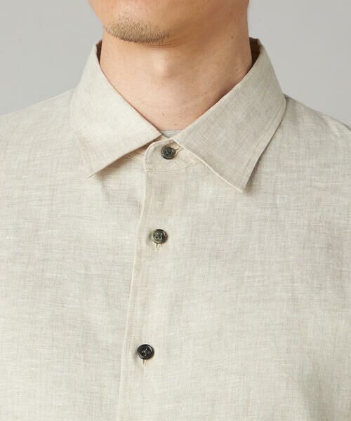 COMME CA MEN / コムサ・メン シャツ・ブラウス | ハイブリッドリネン 半袖レギュラーカラーシャツ | 詳細7
