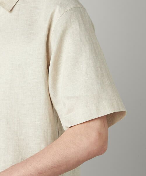 COMME CA MEN / コムサ・メン シャツ・ブラウス | ハイブリッドリネン 半袖レギュラーカラーシャツ | 詳細8