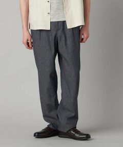 COMME CA MEN / コムサ・メン その他パンツ | リネンデニム 2タックワイドパンツ