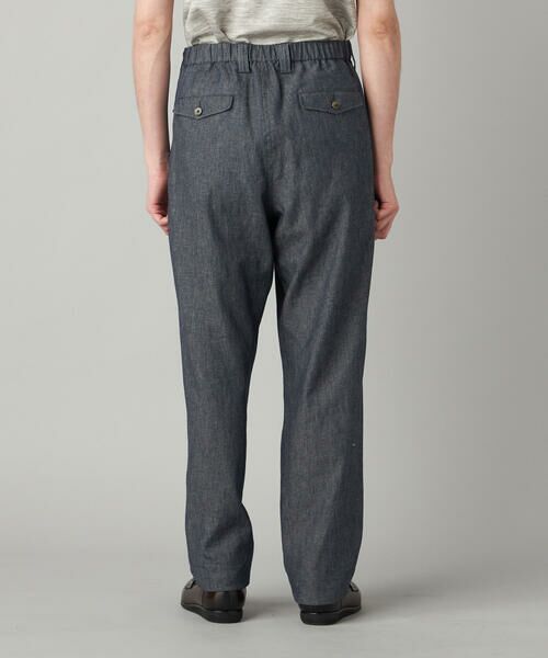 COMME CA MEN / コムサ・メン その他パンツ | リネンデニム 2タックワイドパンツ | 詳細5