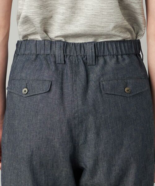 COMME CA MEN / コムサ・メン その他パンツ | リネンデニム 2タックワイドパンツ | 詳細7