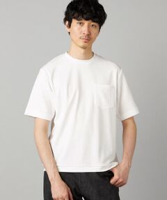 COMME CA MEN / コムサ・メン Tシャツ | ダイヤ柄コンビ Tシャツ