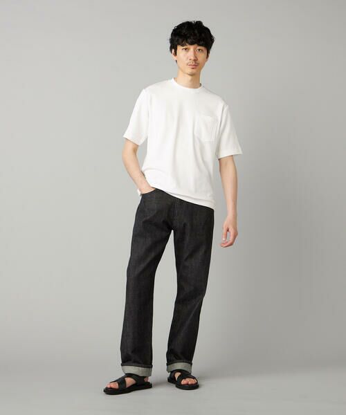 COMME CA MEN / コムサ・メン Tシャツ | ダイヤ柄コンビ Tシャツ | 詳細2