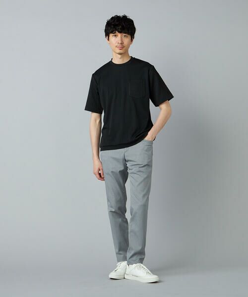COMME CA MEN / コムサ・メン Tシャツ | ダイヤ柄コンビ Tシャツ | 詳細6